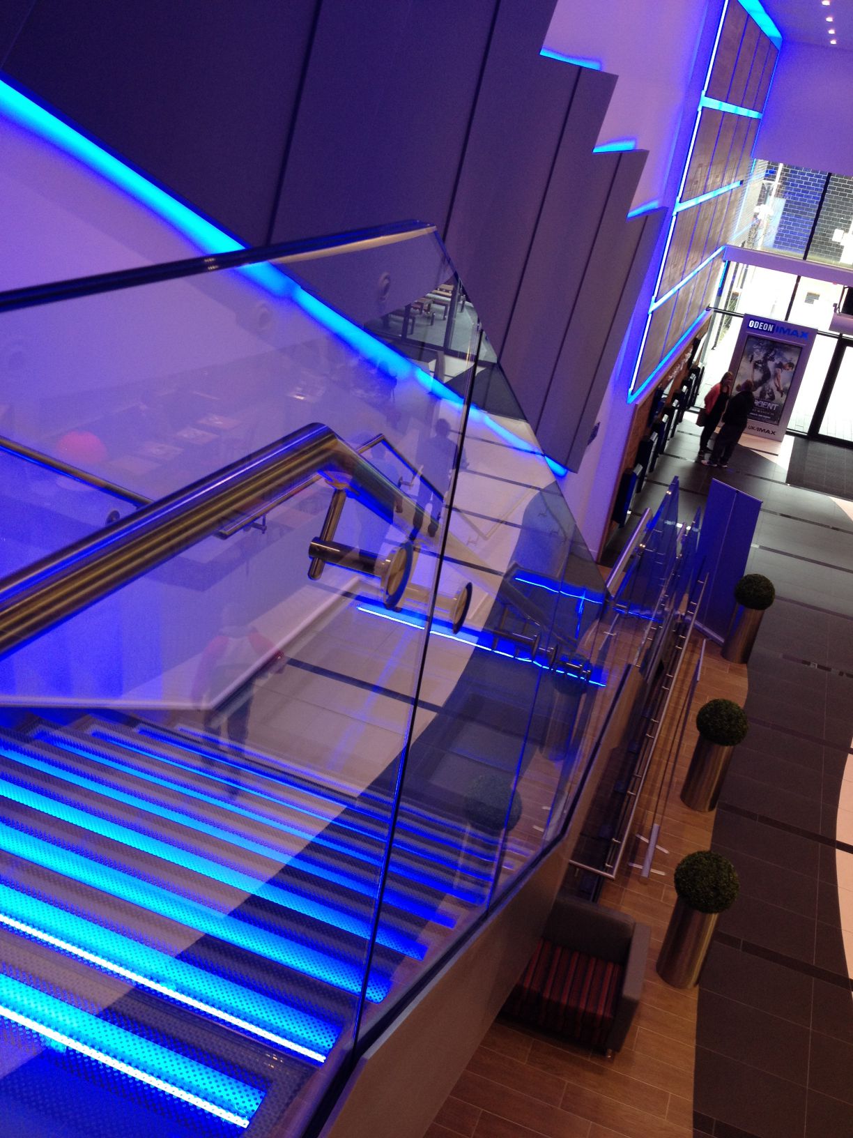 Our Glass Commercial Staircases for Odeon Cinema