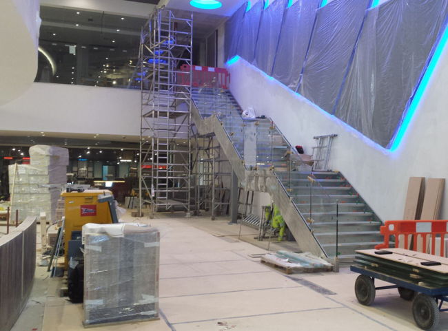 The Installation of our Commercial Staircase System for Odeon