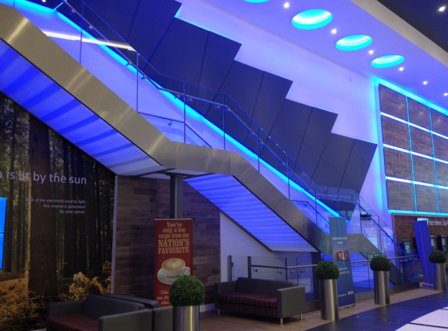 The Stairs System with Provided for Odeon Was Complete With Frameless Glass Balustrades