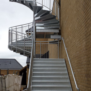 Outdoor steel staircase manufacturer