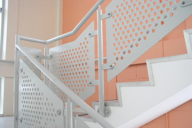 Perforated Mesh Balsutrade Panels for Stairs