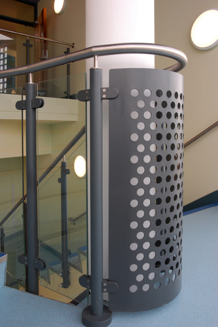 Curved Mesh Perforated Balustrade Panels