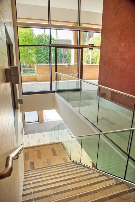 Stair Balcony Glass Balcony Without Frame