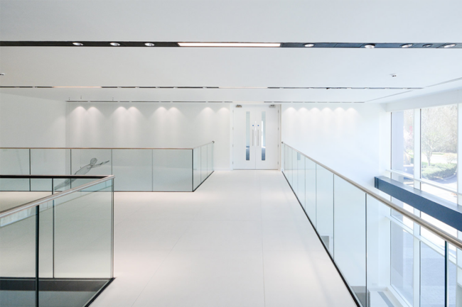 Corridor Frameless Glass Balustrade Structures