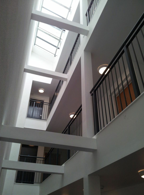 Indoor balcony balustrade systems